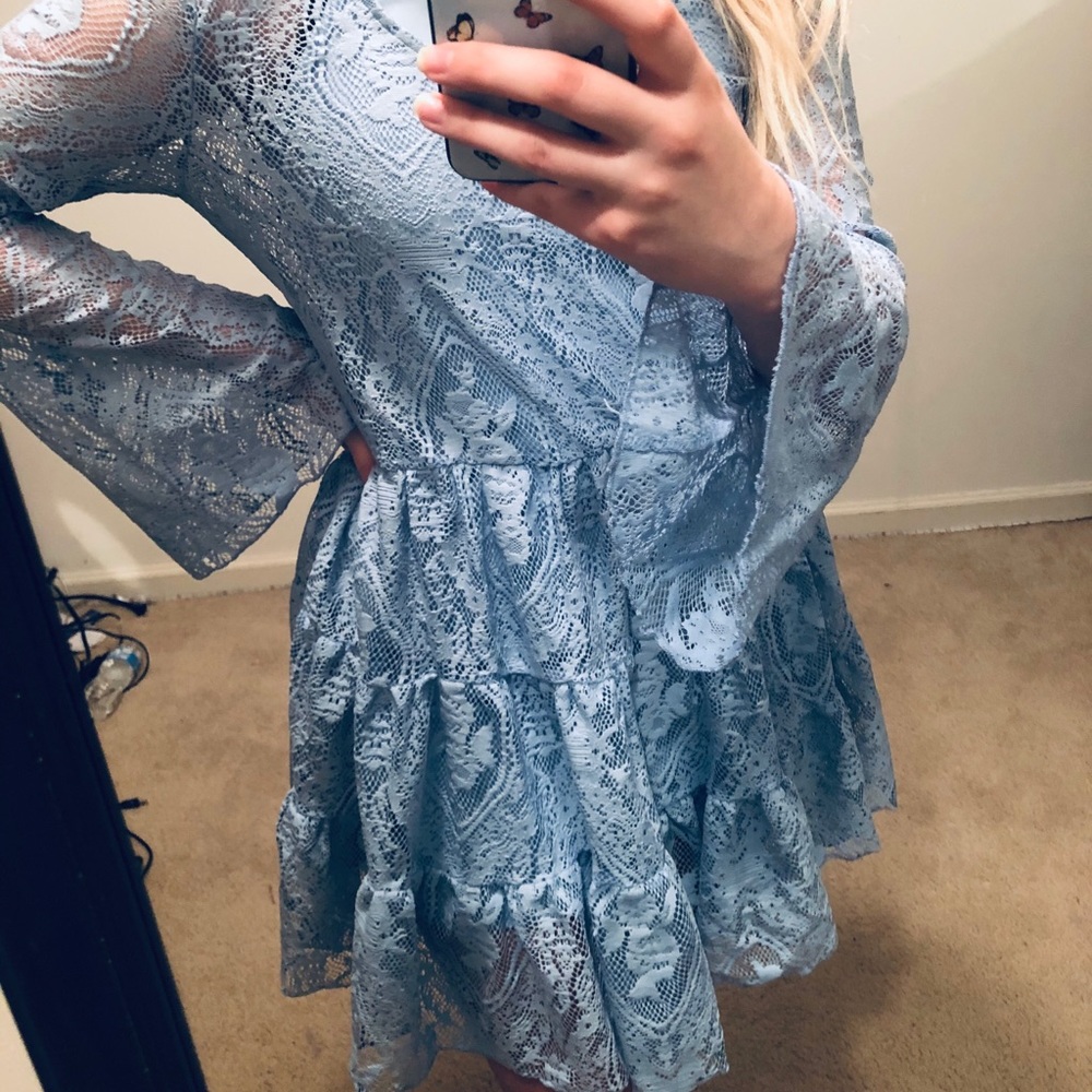 Blue Lace Dress